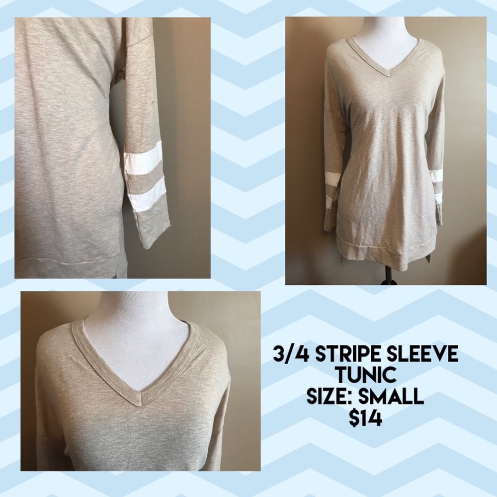 Light weight 3/4 sleeve tunic. NWT